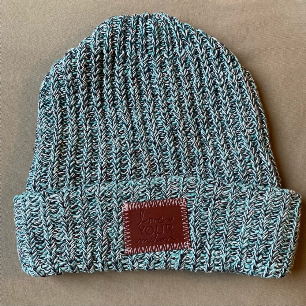 Love Your Melon Turquoise Cuffed Beanie
